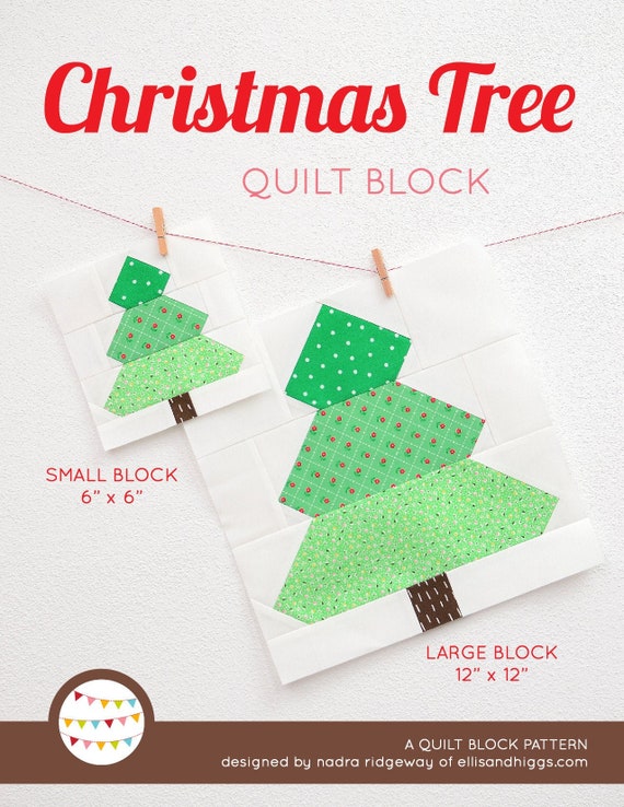 christmas tree block pattern