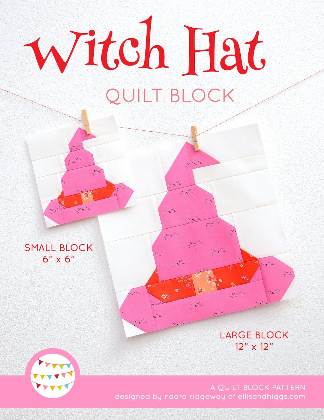 PDF Halloween Quilt Pattern - Witch Hat Quilt Pattern - Etsy
