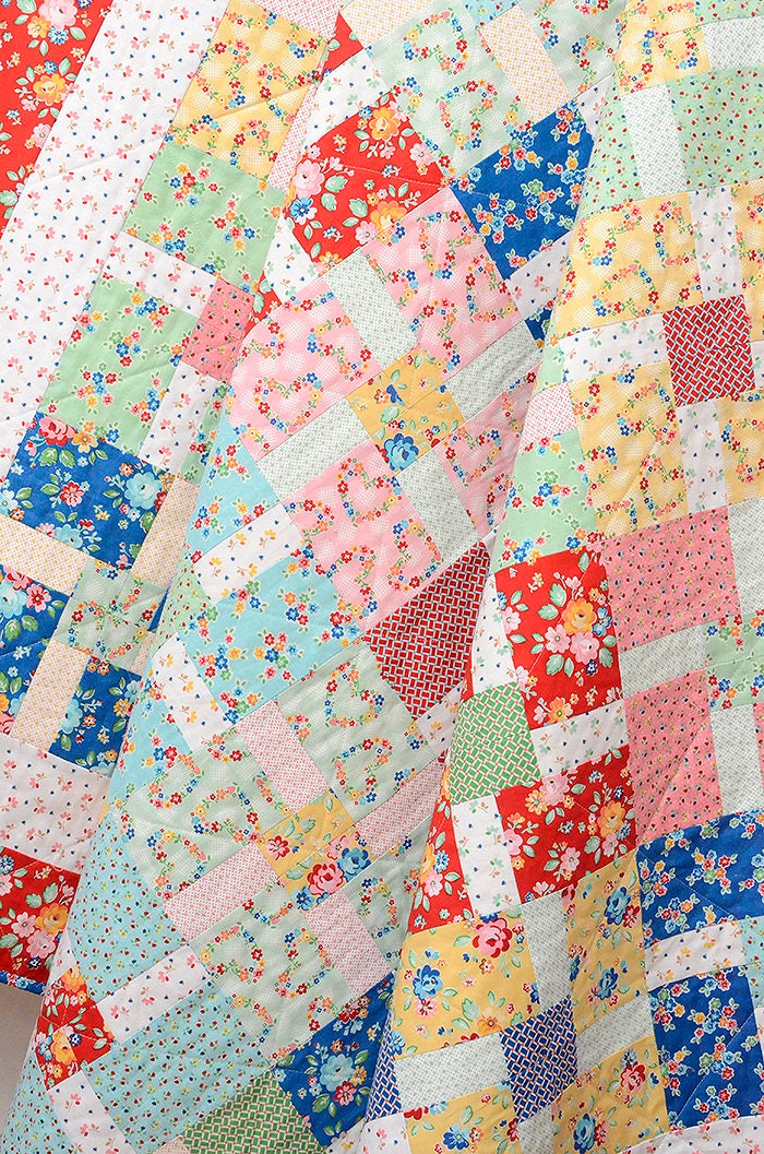 PDF Quilt Pattern - Blossom Fields - Etsy