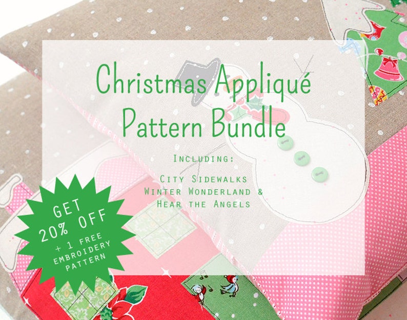 PDF Applique Templates - Christmas Pattern Bundle - Etsy