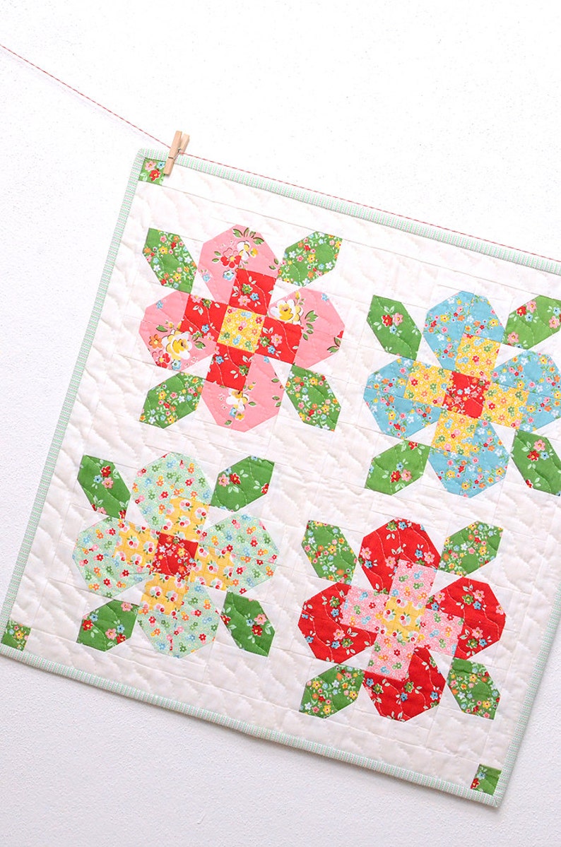 Flower Garden MINI PDF Quilt Pattern