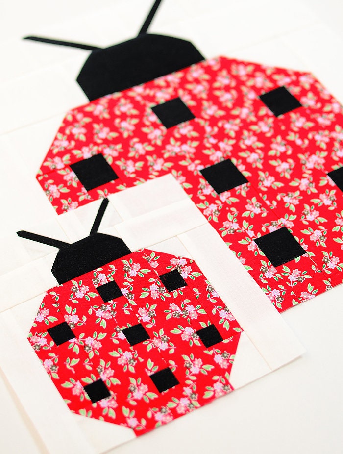 PDF Spring Quilt Pattern - Ladybug Quilt Pattern - Etsy