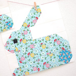 PDF Easter Quilt Pattern - Blue Bunny Quilt Pattern - Etsy