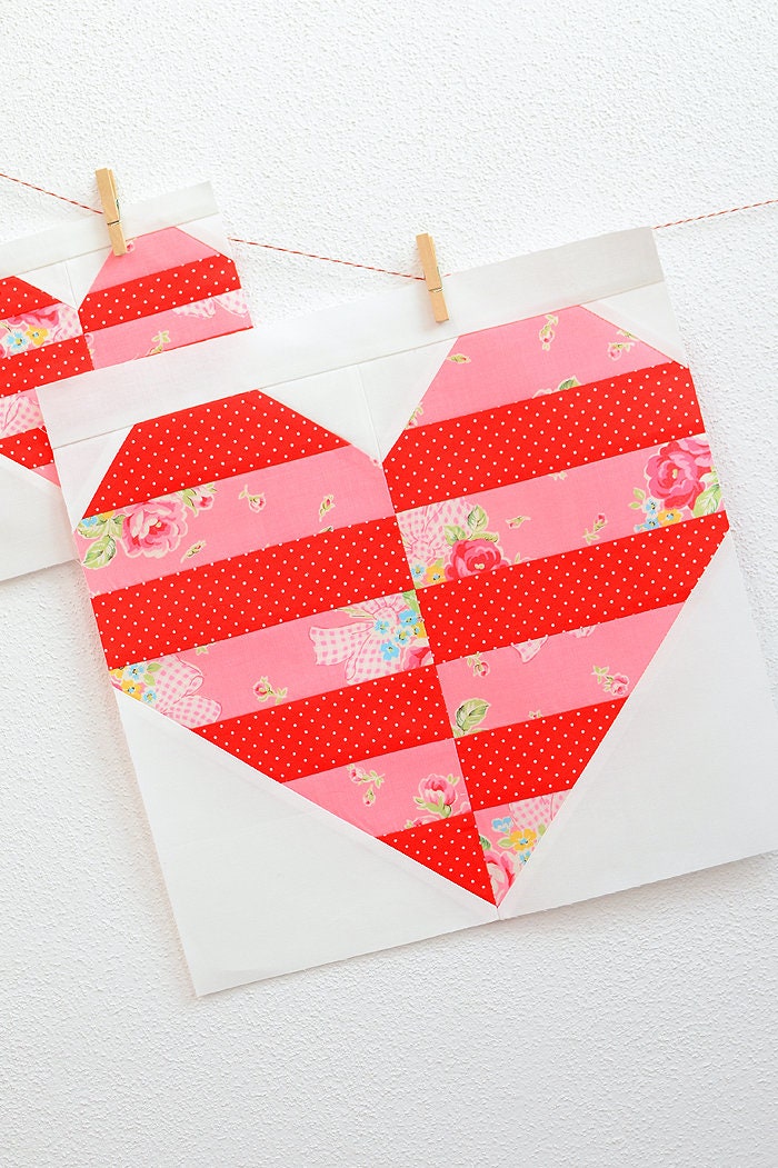 PDF Heart Quilt Pattern - You & Me - Etsy