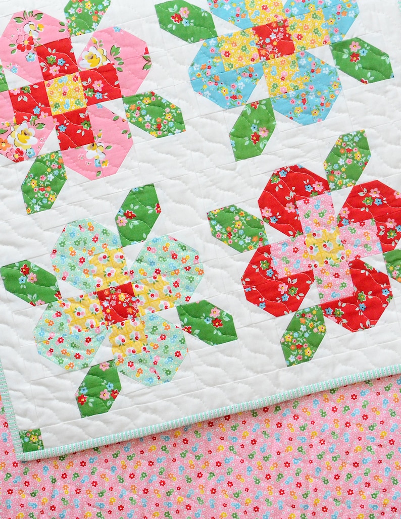 Flower Garden MINI PDF Quilt Pattern