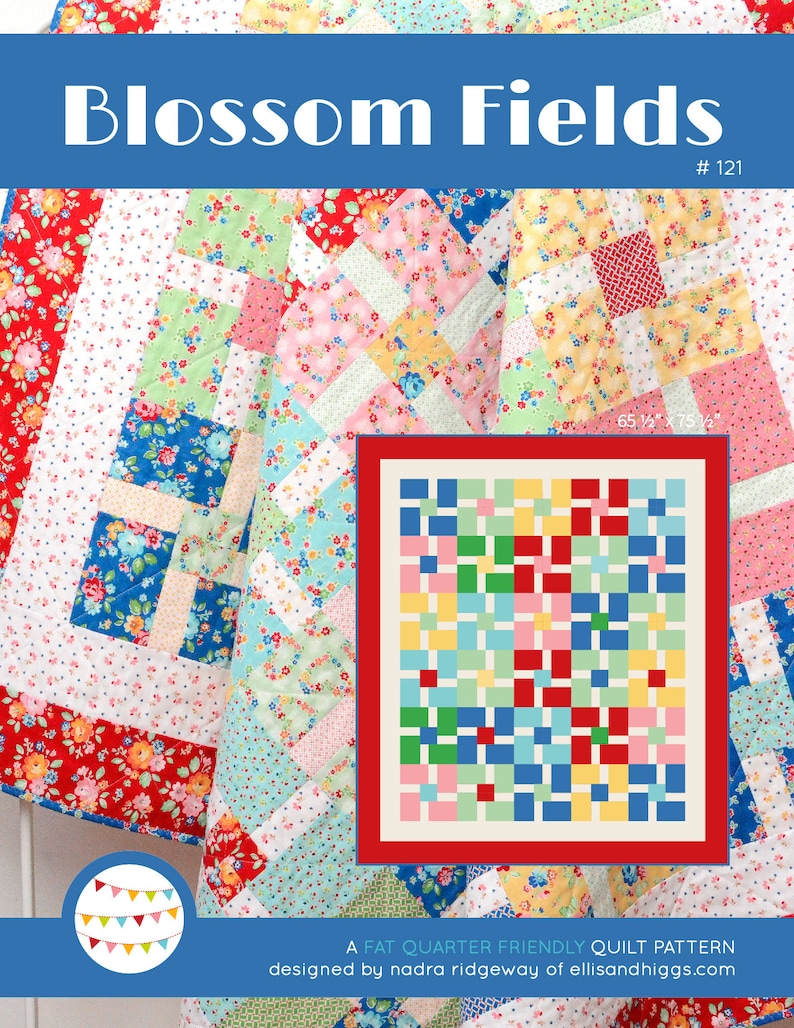 PDF Quilt Pattern Blossom Fields | Etsy