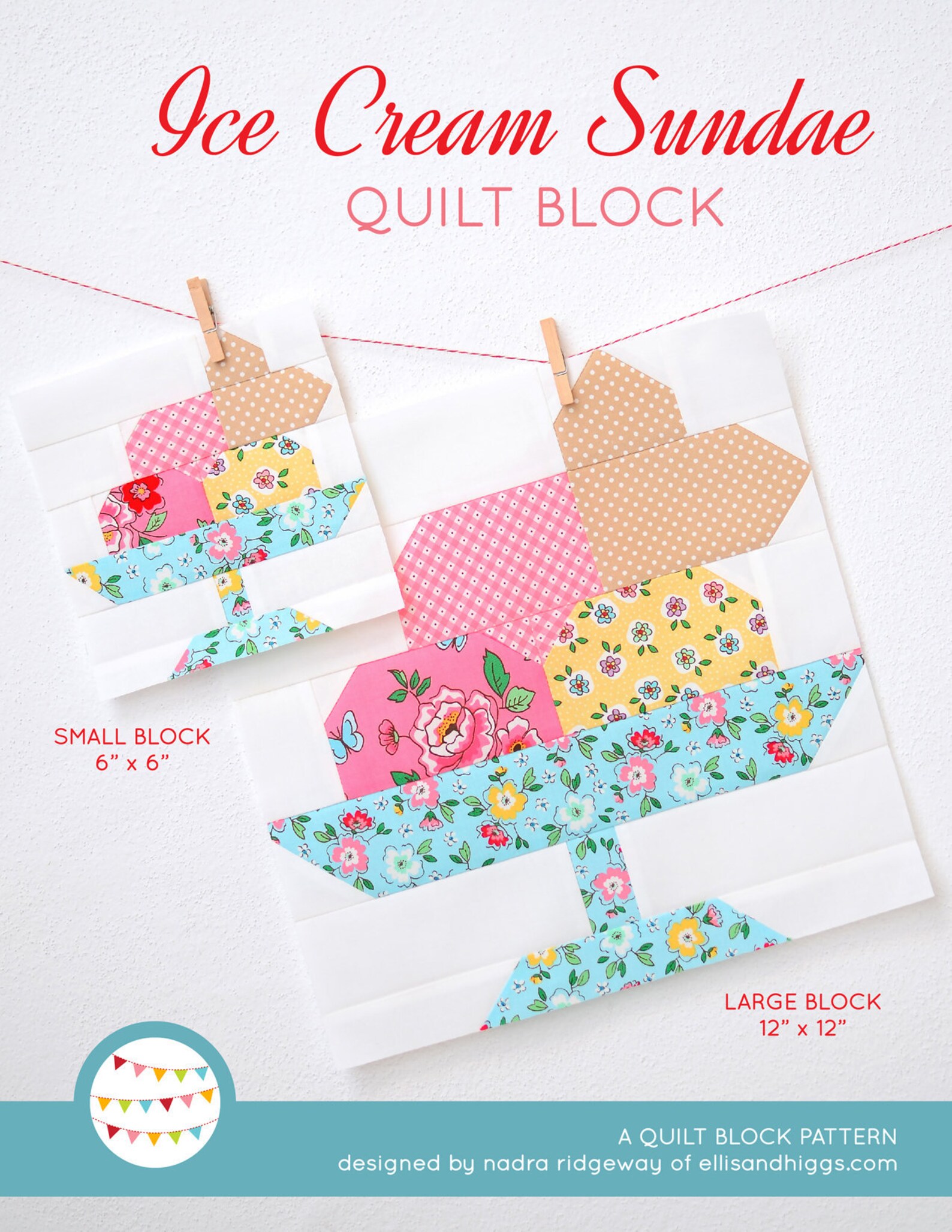 PDF Quilt Pattern Ice Cream Sundae Quilt Pattern Etsy