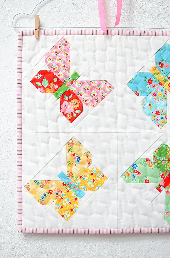 Pdf Patchwork Anleitung Schmetterling Mini Quilt