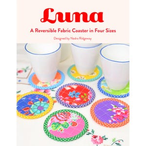 Luna Reversible Fabric Coasters in Four Sizes