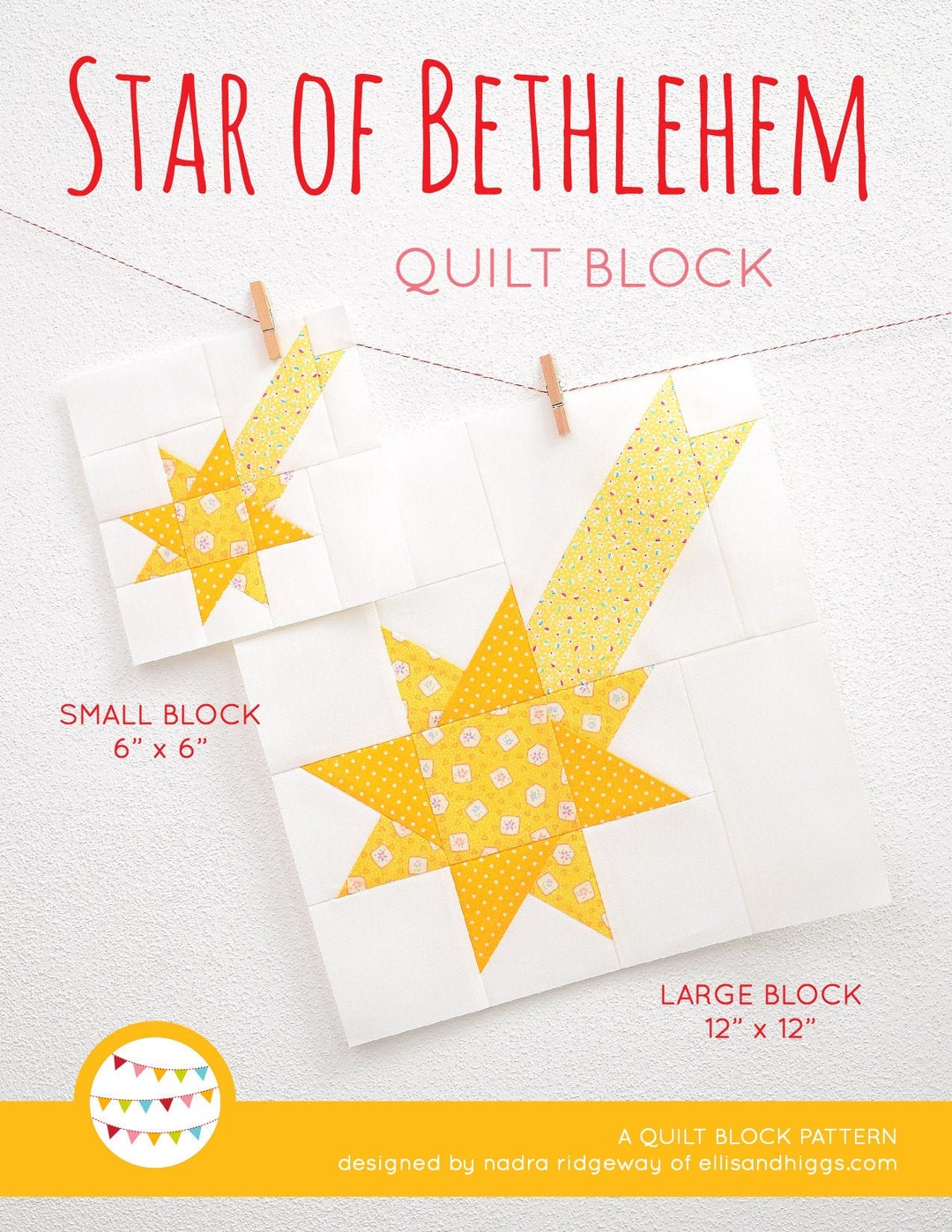 PDF Christmas Quilt Pattern - Star of Bethlehem Quilt Pattern - Etsy