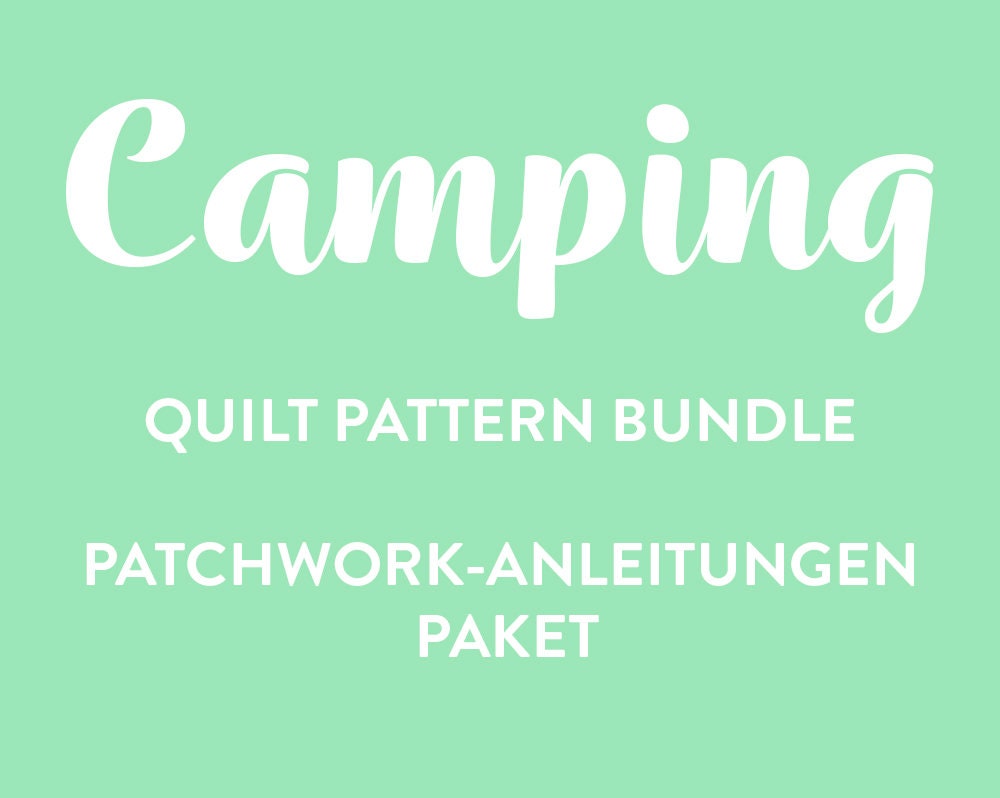 Camping PDF Quilt Pattern Bundle