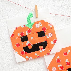 PDF Halloween Quilt Pattern Pumpkin quilt pattern image 2