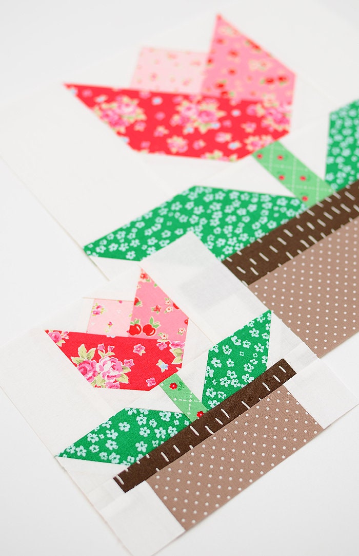 PDF Spring Quilt Pattern - Tulip Quilt Pattern - Etsy