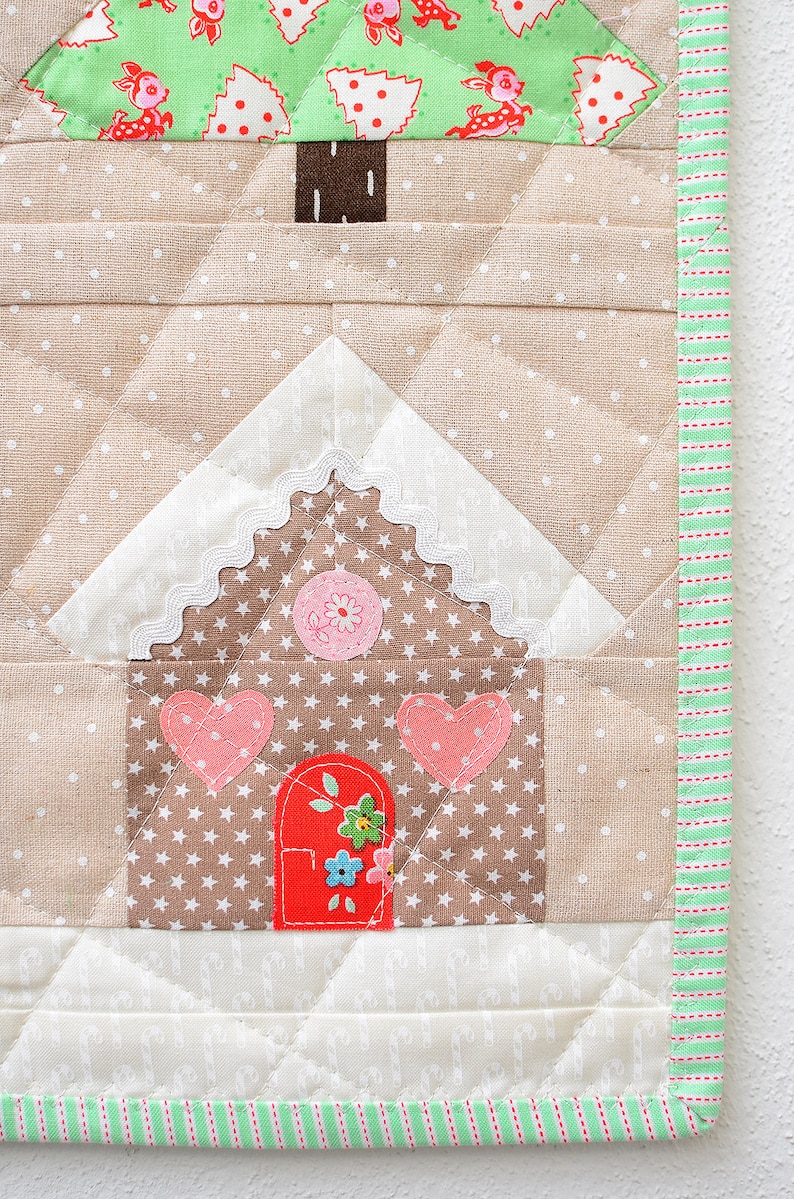 PDF Christmas Quilt Pattern Gingerbread House quilt pattern Etsy