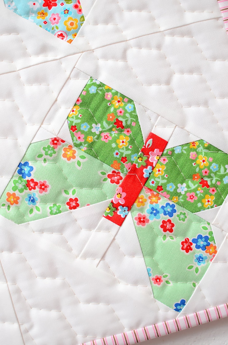 PDF Spring Quilt Pattern Butterfly Mini Quilt Etsy