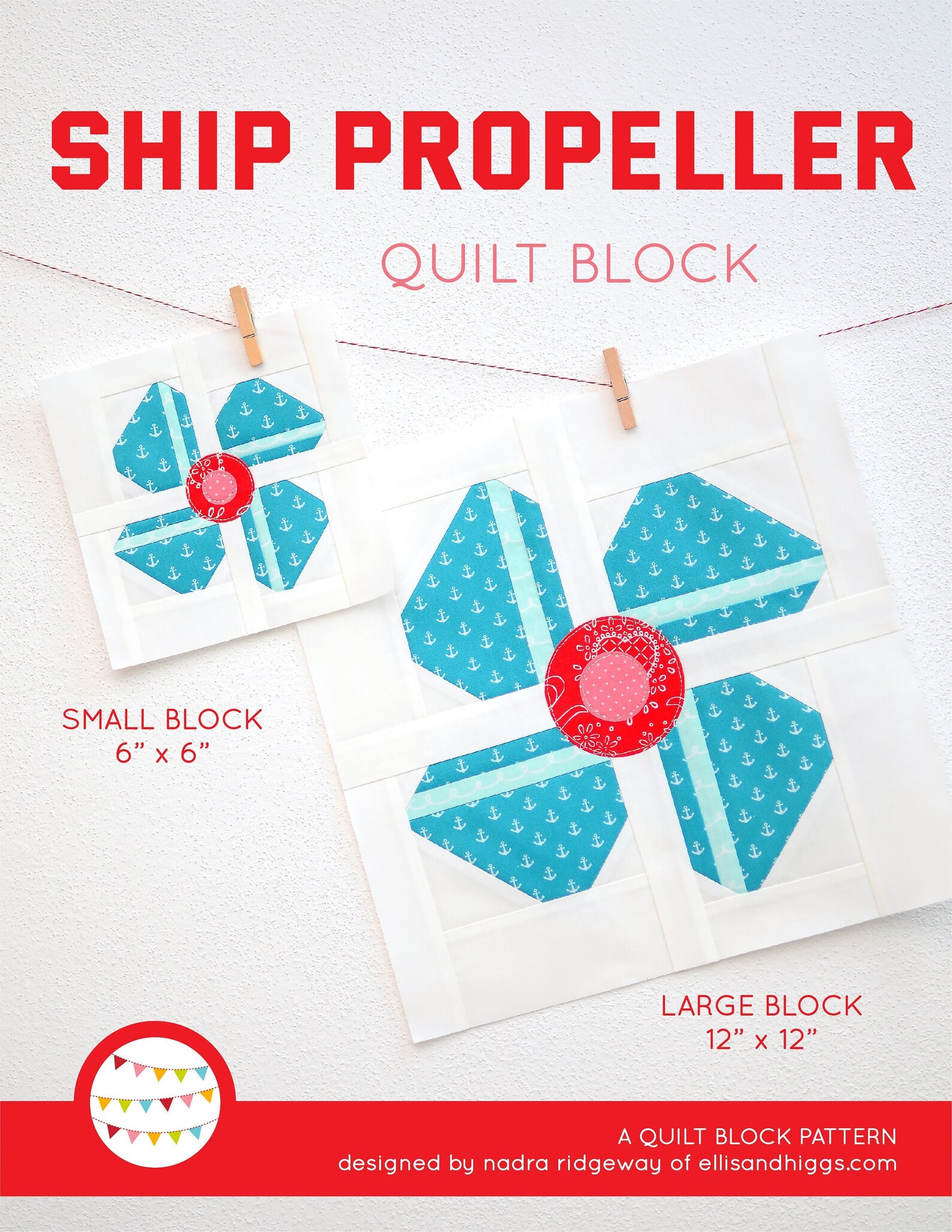 PDF Nautical Quilt Pattern Ship Propeller Quilt Pattern Etsy