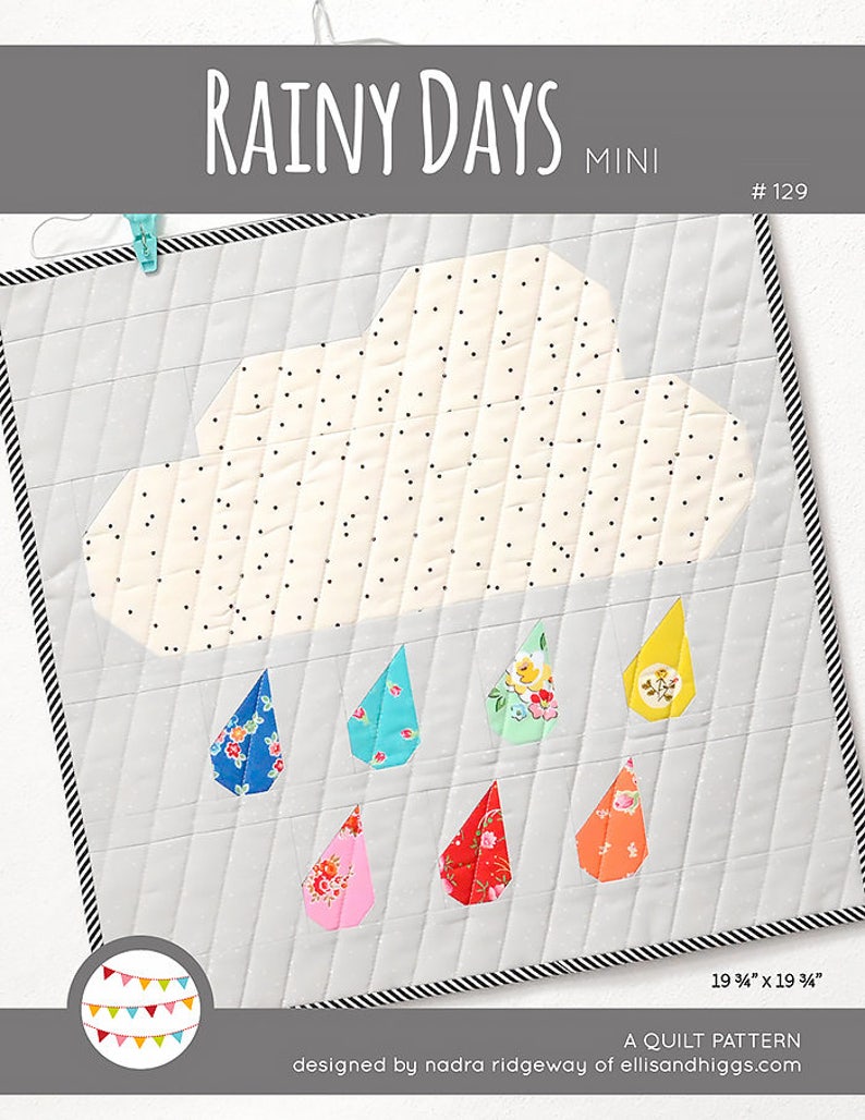 PDF Quilt Pattern Rainy Days image 1