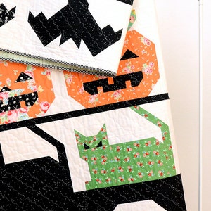 PDF Halloween Quilt Pattern Creepy Critters image 4