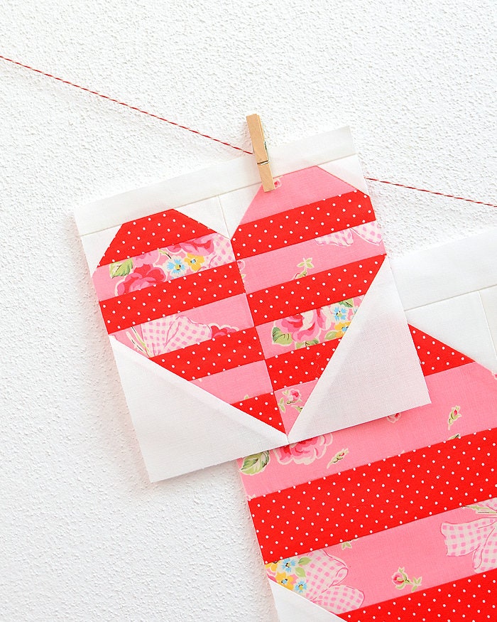 PDF Heart Quilt Pattern - You & Me - Etsy
