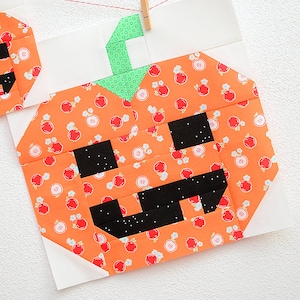 PDF Halloween Quilt Pattern Pumpkin quilt pattern image 3