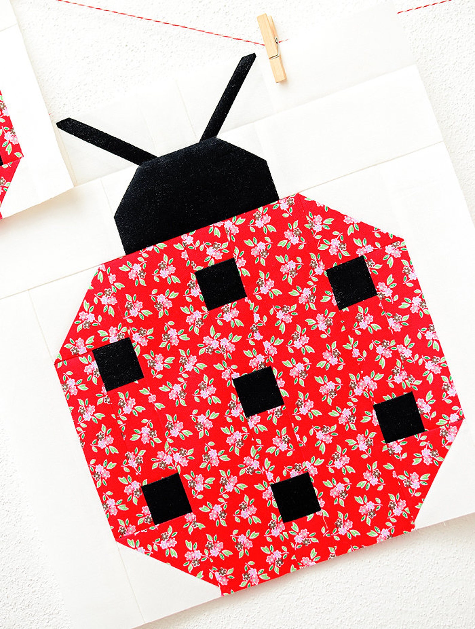 PDF Spring Quilt Pattern - Ladybug Quilt Pattern - Etsy