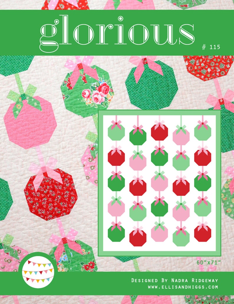 PDF Christmas Quilt Pattern Glorious image 1