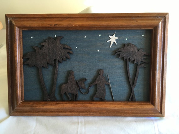 3-D Nativity Scene Shadow Picture Frame #3
