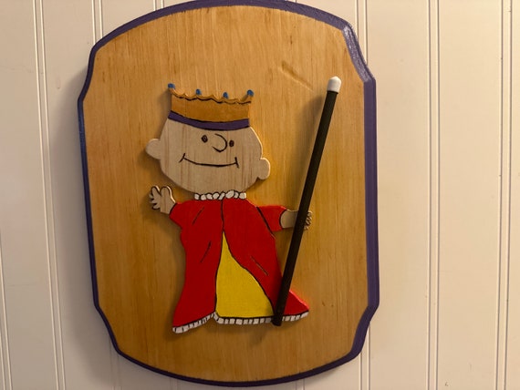 King Charlie wooden Wall Plaque