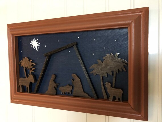 3-D Nativity Scene Shadow Picture Frame #2