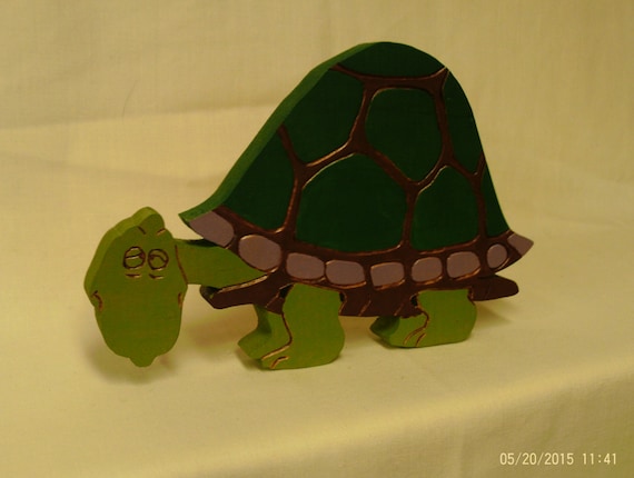 Wooden turtle plaque