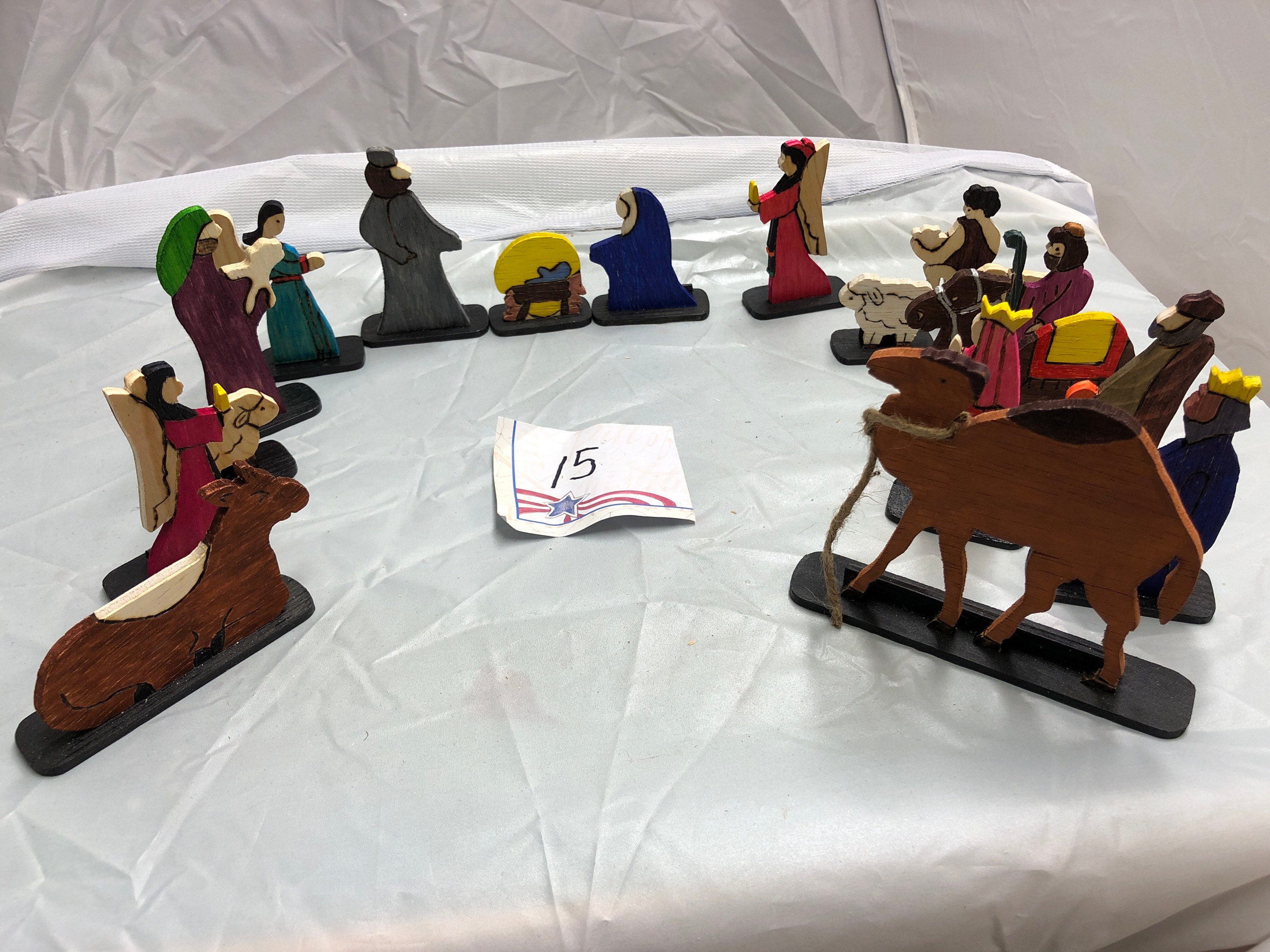 Wooden Nativity Figures Set 15