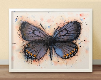 Reverdin's Blue Butterfly - Fine Art Print - Endangered Species