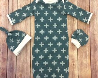 Vestido de bebé, conjunto unisex para recién nacido