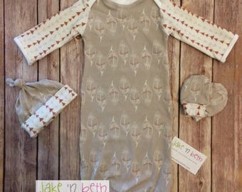 Vestido de bebé, conjunto unisex para recién nacido