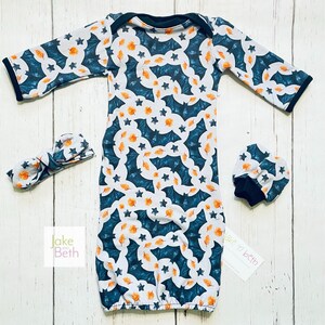 Conjunto de ropa de bebé para Halloween – Primer atuendo de Halloween – Conjunto para la salida del hospital del recién nacido – Ropa de bebé unisex – Regalo espeluznante para baby shower de otoño imagen 3