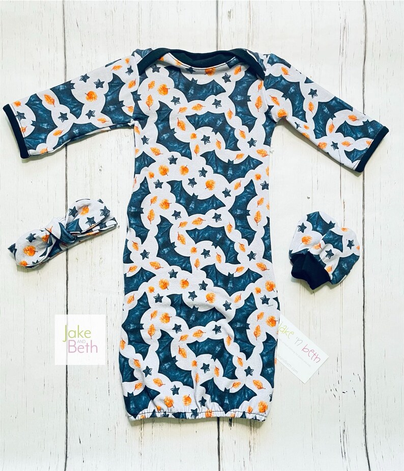 Conjunto de ropa de bebé para Halloween – Primer atuendo de Halloween – Conjunto para la salida del hospital del recién nacido – Ropa de bebé unisex – Regalo espeluznante para baby shower de otoño imagen 3