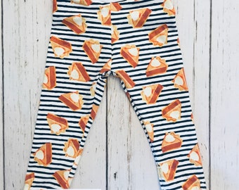 Thanksgiving baby pants, toddler pants, pie
