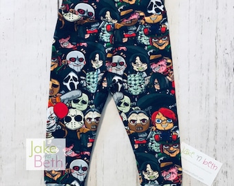 Pantalones de bebé de Halloween, pantalones para niños pequeños, de miedo