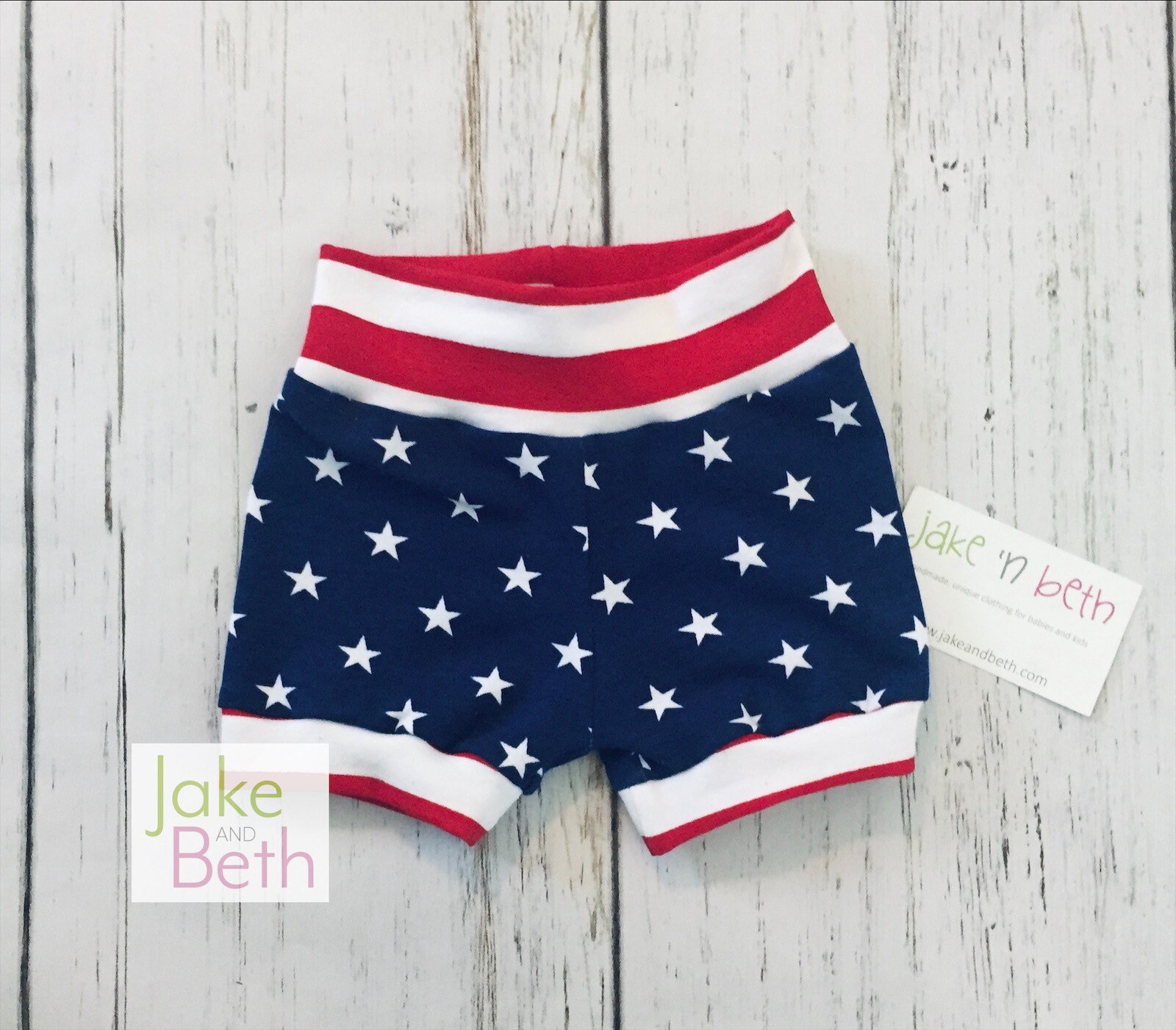 Baby shorts, toddler shorts, summer shorts, patriotic, July 4th, flag