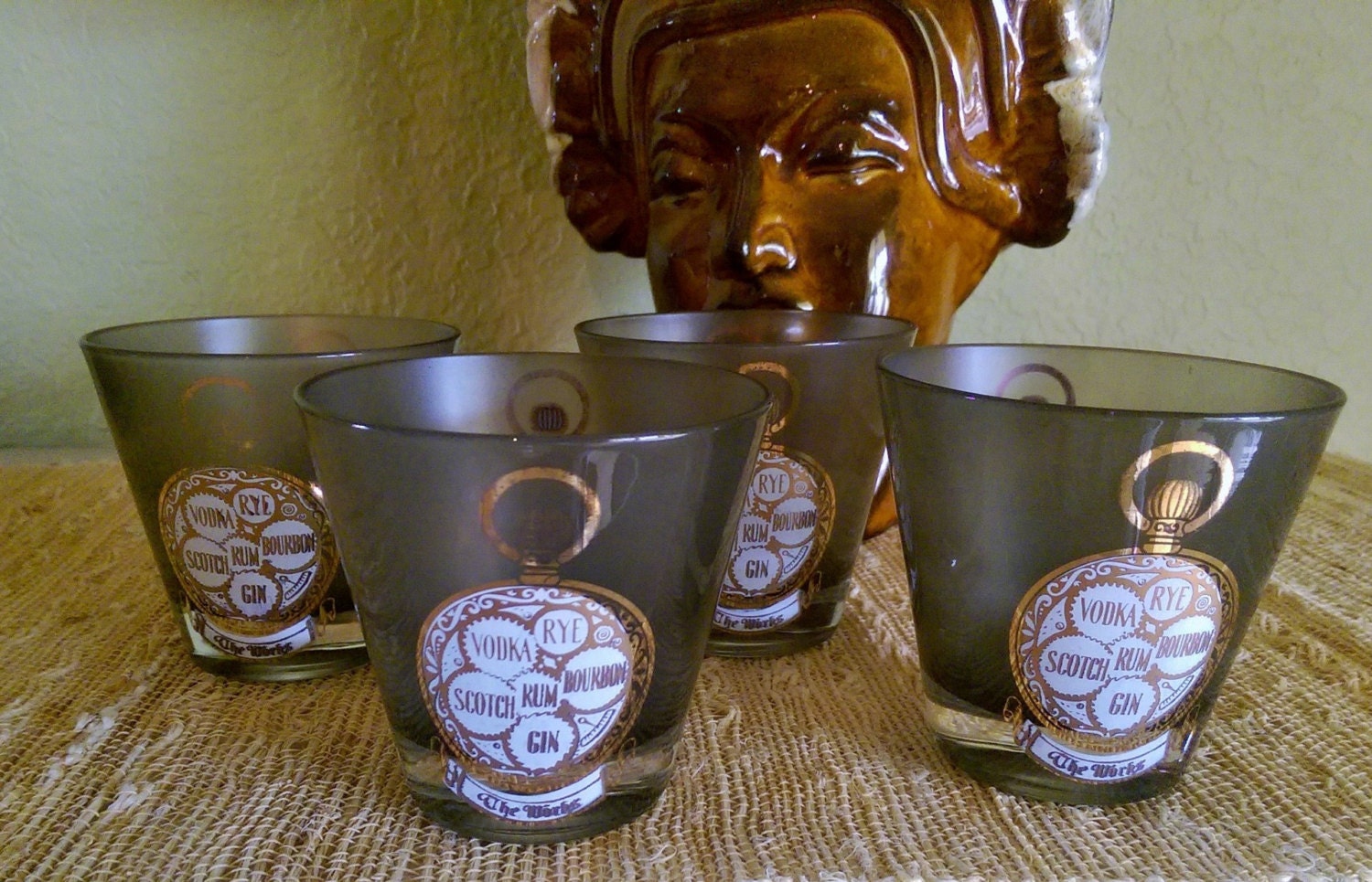 Vintage OldFashioned Glasses 4 The Time is Now The Works Etsy