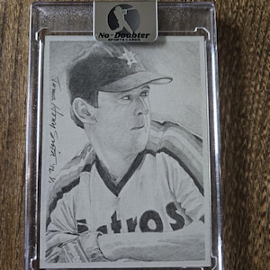 Nolan Ryan Artist Trading Card by Topps Artist James Henry Smith 2012 Houston Astros MLB Hall of Fame