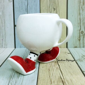 Walking Pottery Tea Cup, Coffee Mug On Legs, Funny Gifts, White Ceramic, Quirky Running Cup, Cute Design, Whimsical Ware, Multi Coloured Walking Pottery Tea Cup, Coffee Mug On Legs, Funny Gifts, White Ceramic, Quirky Running Cup, Cute Design, Whimsical Ware, Multi Coloured