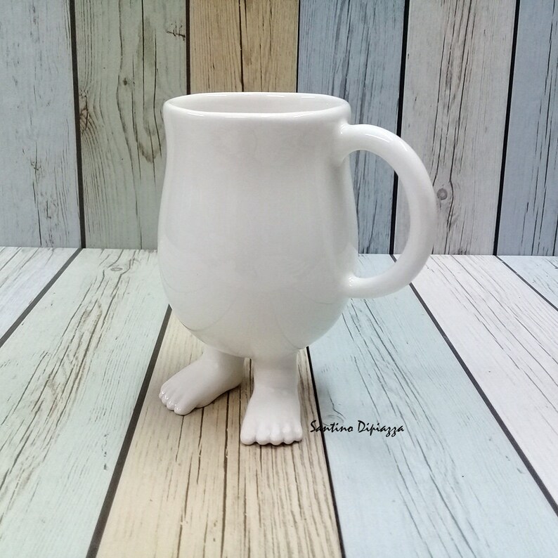 Coffee Mug With Feet Footed Mug Unique Coffee Mugs Mugs Etsy Australia
