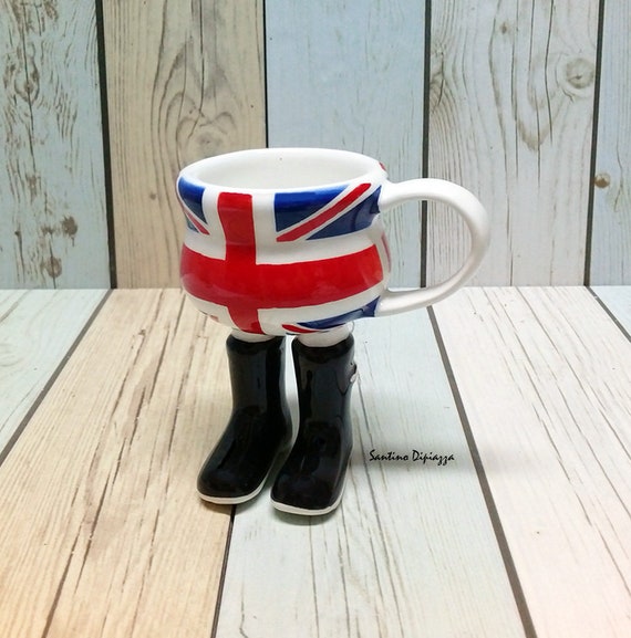These Boots Are Made For Walking Boot Shaped Handle Mug Novelty Coffee Tea