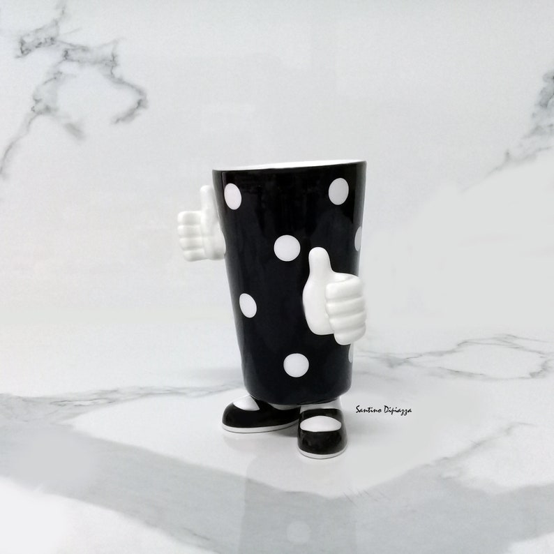Polka Dot Toothbrush Holder Novelty Toothpaste Cup Etsy