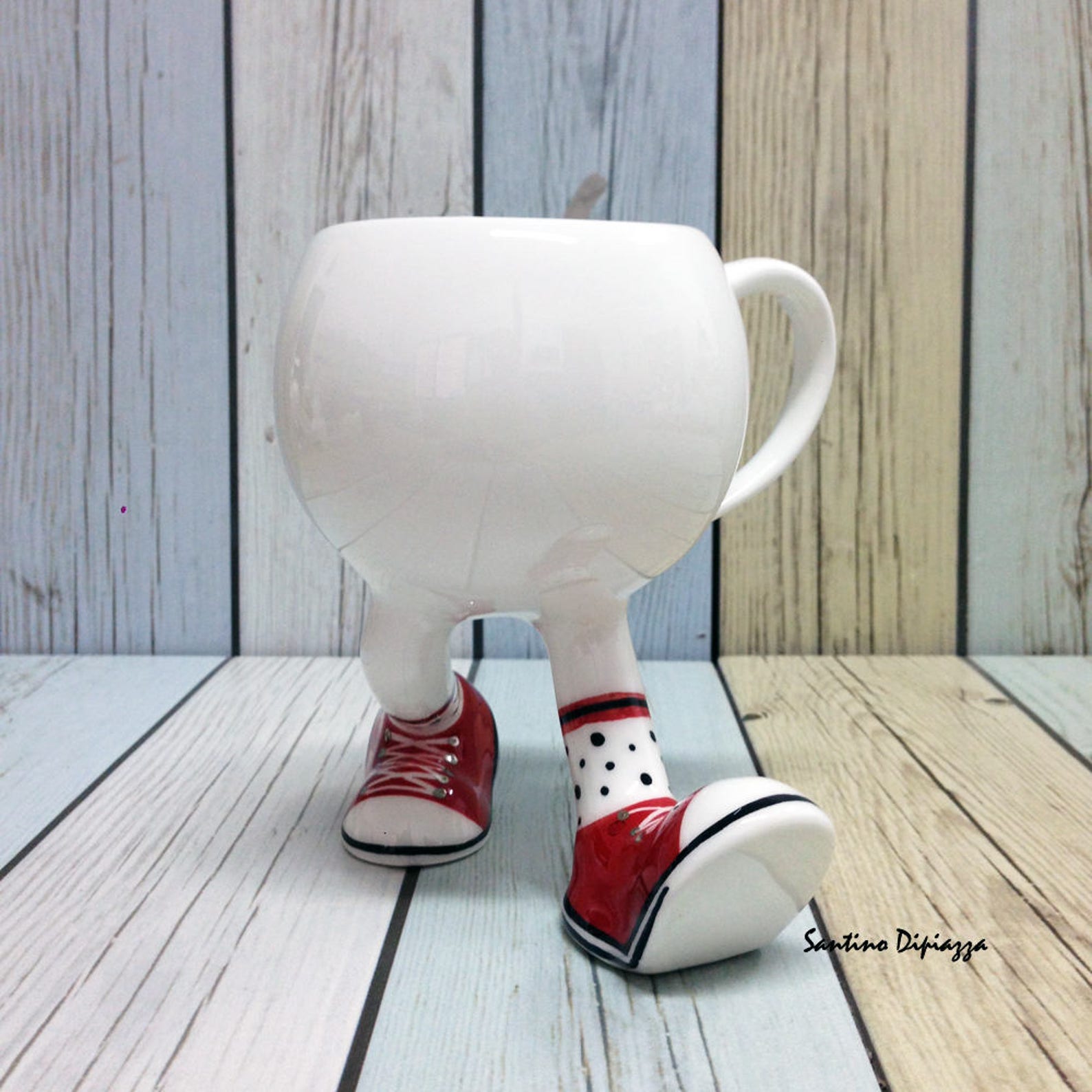 Sneakers Coffee Mug Walking Pottery Sports Shoes Cup Etsy