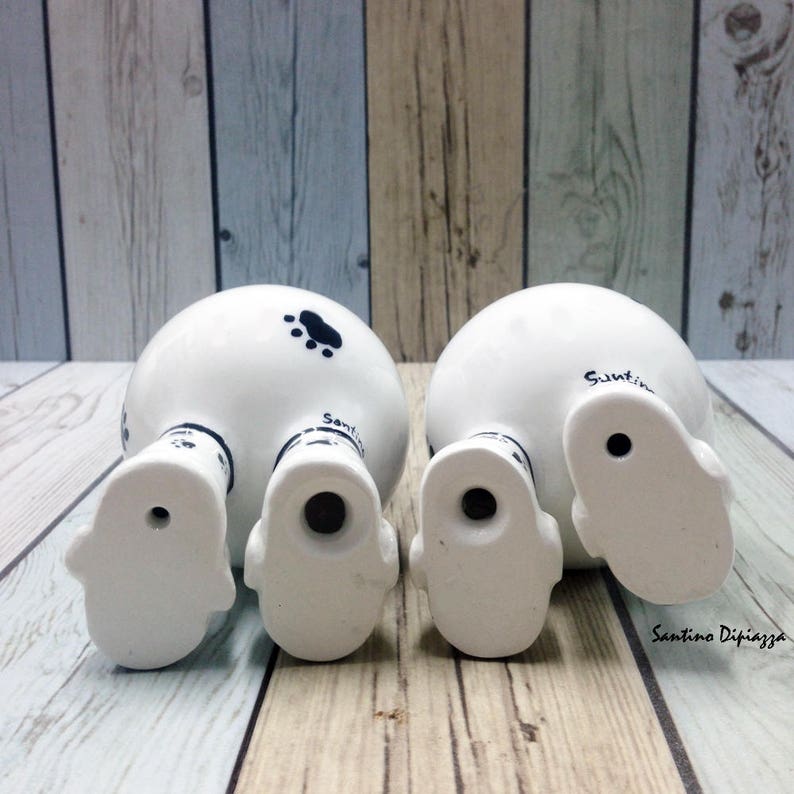 Salt and Pepper Dog Shakers Salt and Pepper Pot Gifts for Etsy