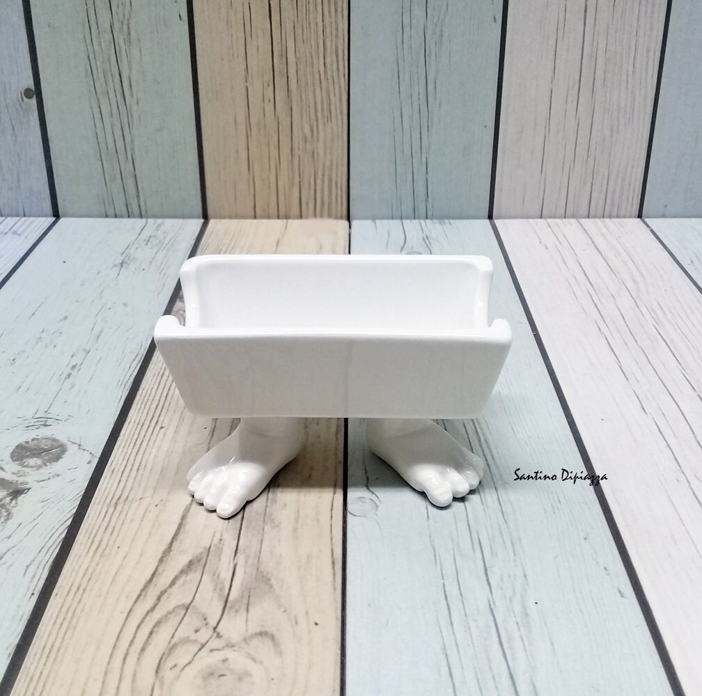 Footed Sugar Caddy Sugar Packet Dish Ceramic Sugar Holder Etsy