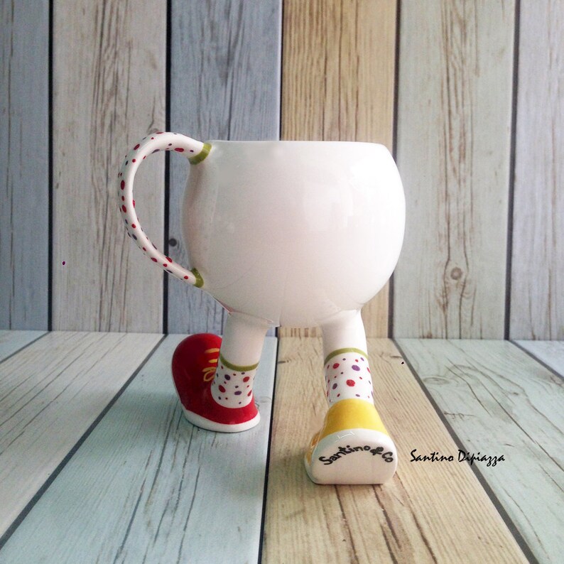Unique Walking Tea Cup Walking Pottery Ware Cups With Feet Etsy