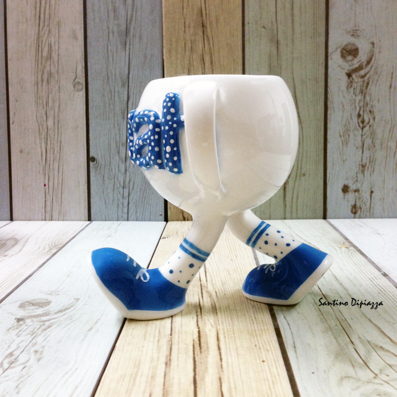 Personalized Walking Cup Custom Made Mug Monogram Ware Etsy